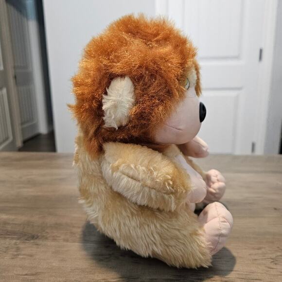 Vintage Cuddle Wit Lion Stuffed Animal Plush Soft Toy 10" Tan Brown Collectible - Picture 6 of 11